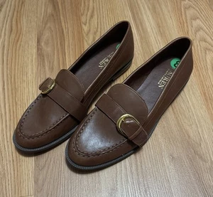 Lauren Ralph Lauren Babbie Woman’s 8 Leather Brown Loafer Shoes 8 Preppy - Picture 1 of 5