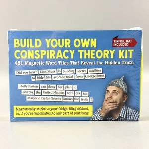 Build Your Own Conspiracy Theory Kit w/ 451 Magnetic Word Tiles - BRAND NEW 2022 - Picture 1 of 8