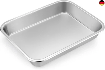 TEAMFAR Backblech, Edelstahl Kuchenblech Auflaufform, Rechteckig Kuchenform - Bild 1 von 4