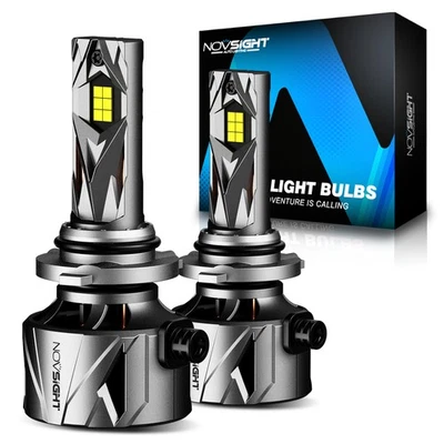 NOVSIGHT 9006 LED Headlight Bulbs Kit Low Beam Lamp 60000LM 6500K Plug and Play - Image 1 of 4