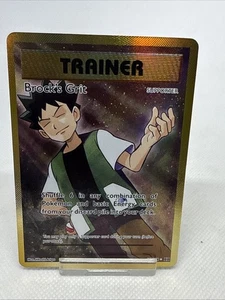 Pokemon Juego de Cartas Coleccionables Brock's Grit Arte Completo 107/108 XY - Evoluciones Holo LP - Imagen 1 de 18