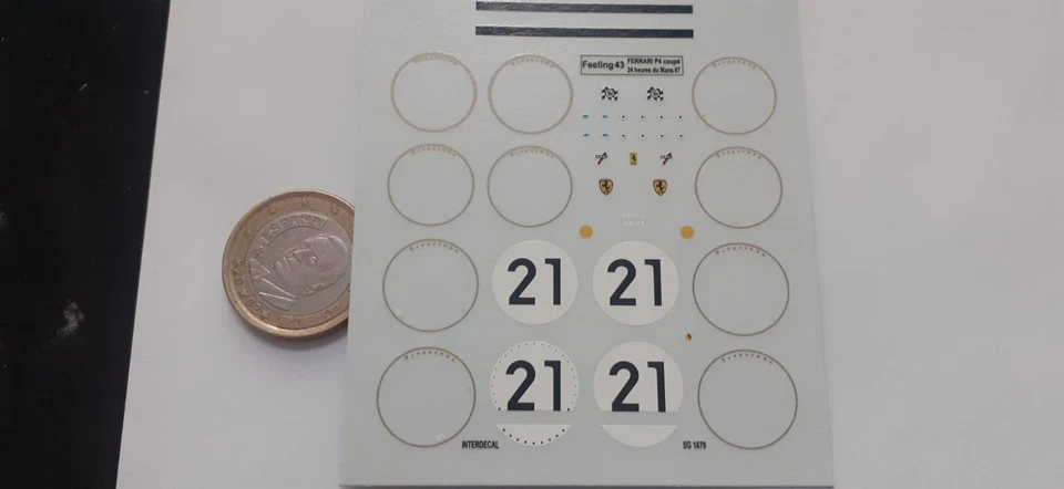 Ferrari 330 P4 coupé LM67 le mans 1967   1/43 décalque décalcomanie - Photo 1/1