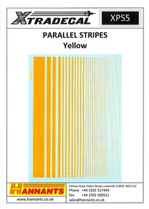 Xtra Decals YELLOW STRIPES Parallel Stripes - Picture 1 of 2