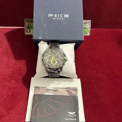 RELOJ FICE NEGRO ACENTUADO DOBLE PANTALLA Envío Rápido Gratis Foto 1 de 4