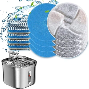 Filtros cuadrados de acero inoxidable para fuente de agua de triple filtración de carbono activado  - Imagen 1 de 13