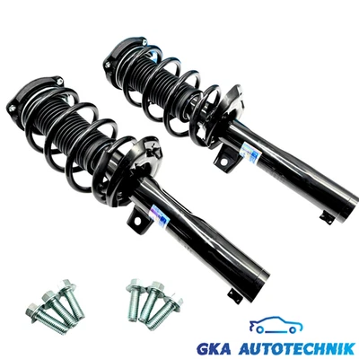 2x STOßDÄMPFERFÜR GOLF 5  VORMONTIERT  MIT FEDERN DOMLAGER VORNE / EINBAUFERTIG - Bild 1 von 4