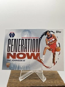 2025-26 Topps Tre Johnson III Generation Now Rookie #GN-6 Washington Wizards - Picture 1 of 2