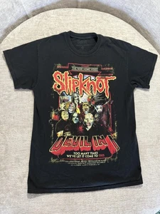 Slipknot Shirt Mens Medium Black The Devil In Graphic Band Metal Rock Tee 2015 - Picture 1 of 11