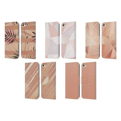 OFFICIAL ALYN SPILLER ROSE GOLD LEATHER BOOK CASE FOR APPLE iPOD TOUCH MP3 - Image 1 of 4