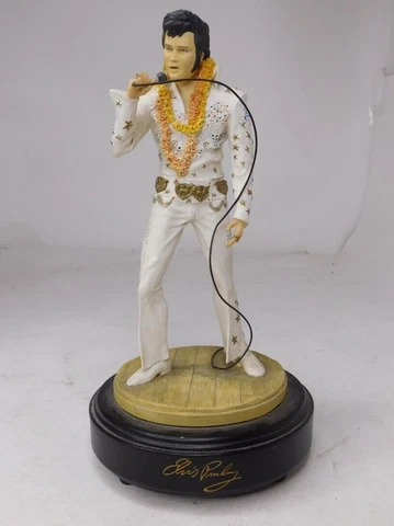 ELVIS "THE 70'S" MUSIC FIGURINE BY HAMILTON GIFTS, PLAYS "MY WAY" 1991 Cover