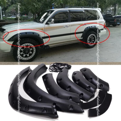 Para Toyota Land Cruiser LC/FJ100 1998-2007 guardabarros llamaradas arcos de rueda carrocería ancha Foto 1 de 4