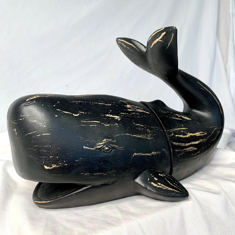 Whale Bookends ~ Heavy Resin Nautical - Image 1 of 4