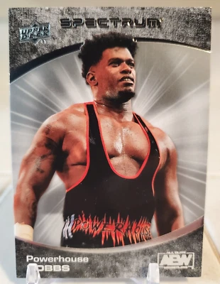 2021 Upper Deck Spectrum POWERHOUSE Will HOBBS AEW ROH Silver Foil Card SP HTF - Image 1 of 2