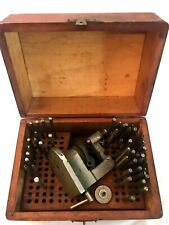 VINTAGE K&D WATCHMAKER STAKING TOOL SET And  Swiss w Wood Box