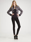Juicy Couture 'Band Jacket' in Driftwood Gray - Sz M - Gorgeous Military Style 