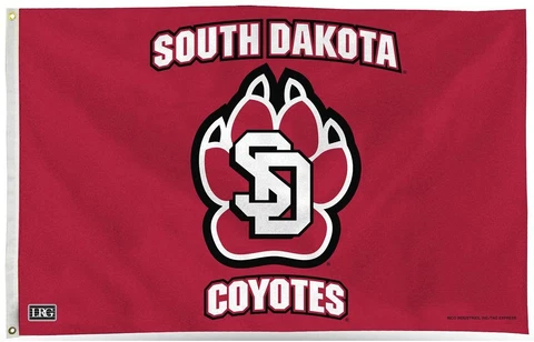 South Dakota Coyotes 3X5 Indoor Outdoor Banner Flag with grommets Cover