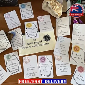 16pcs Sweary Affirmation Cards, My Little Bag of Sweary Affirmations OD - Picture 1 of 8