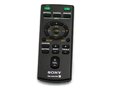 New Sony Sound Bar Remote Control RM-ANU159 HT-CT60 SA-CT60 HT-CT60/C SS-WCT60 - Image 1 of 2