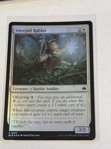 Intrepid Rabbit Bloomburrow Foil #17 | eBay