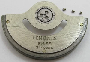 Lemania Watch 1340 Omega 1040 chronograph part 1026 oscillating weight + screws - Picture 1 of 3