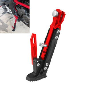 Universal Motorcycle Aluminum alloy Foot Side Support Adjustable Stand Kickstand