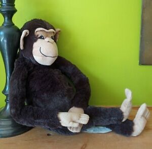 Rare Retired Ikea Vralapa Brown Monkey  Chimpanzee Ape Plush Soft Toy 21”