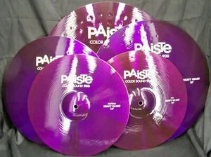 Juego de platillos pesados Paiste Color Sound 900 púrpura 5 piezas/engranaje gratuito/modelo-194HXTE/Nuevo - Imagen 1 de 11