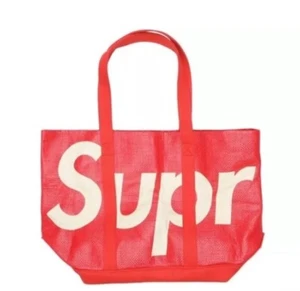SUPREME SS'20 Raffia Tote Red - Picture 1 of 2