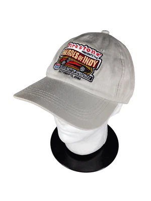 De colección 2003 Firestone Heroes of Indy Texas Motor-Speedway Sombrero Correa Beige Foto 1 de 4