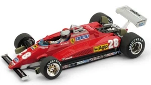 MODELLINO AUTO F1 STATICO BRUMM FERRARI 126 C2 M.ANDRETTI 1982 MONZA FIGURE 1/43 - Foto 1 di 5
