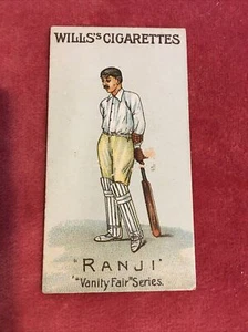 WILLS VANITY FAIR cricket cigarette card 1902 - RANJI (K S RANJITSINHJI) Sussex - Picture 1 of 2