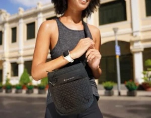 Shepani Prima Le Black Women’s Crossbody Small Bag Purse Anti-Theft Travel - Picture 1 of 11