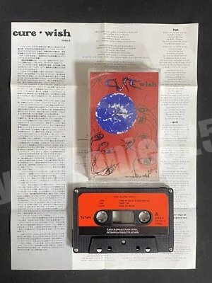 1992 The Cure Wish Taiwan Ltd 12 Tracks Cassette Tape W/Promo Insert Mega Rare - Image 1 of 4