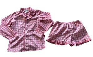 FOR GIRLS S 7/8 American Girl Doll Tenney Grant Gingham Pajamas Set RETIRED  - Picture 1 of 6