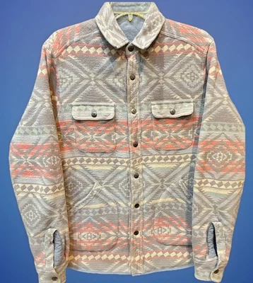 Faherty Reversible Quilted Jacket - Doug Good Feather - Aztec/Gray -  Medium - Image 1 of 4