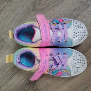 Sketchers Girls Twinkle Toes Unicorn Charmed Light Up Shoes Size UK 8, eur 25 - Picture 1 of 7