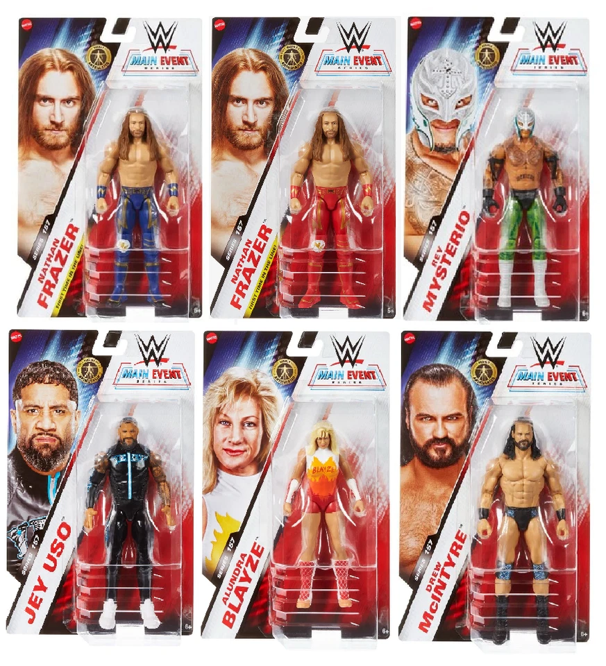 ACTION FIGURES SERIE BASIC 157 MATTEL, WWE WRESTLING PIù MOVIMENTI SIMILE ELITE - Immagine 1 di 1
