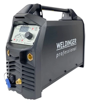 WIG-Schweißinverter WE 215P pro HF Puls Spot MMA profitauglich - WELDINGER Set