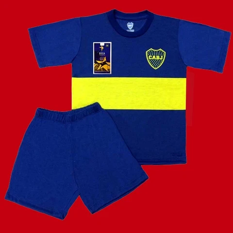 BOCA JUNIORS - Football CHILDREN'S PAJAMAS Summer Season sizes 4, 6, 8 and 10 Cover