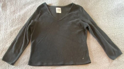 Pullover polar Old Navy gris manga larga cuello en V para mujer talla XXL Foto 1 de 4