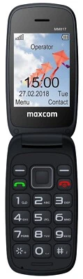 Maxcom MM817 Cellulare Flip a Conchiglia SOS Vivavoce Torcia Base Ricarica - Immagine 1 di 4