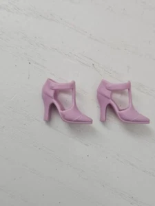 Mattel Barbie scarpe bambola fashionistas fashion fever viola chiaro TACCHI CON CINTURINO - Foto 1 di 7