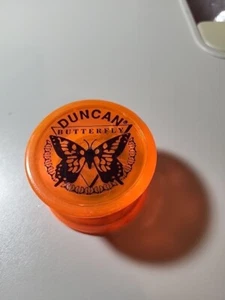 Vintage 1994 Duncan Orange Butterfly YO-YO Toy - Picture 1 of 2