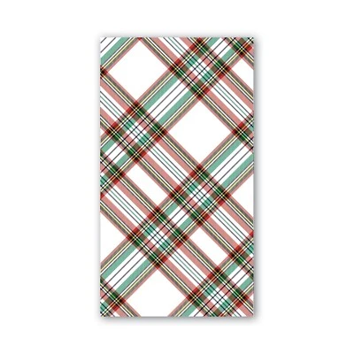 Michel Design Works Christmas Vintage Plaid 15 Triple-Ply Paper Hostess Napkins - Image 1 of 2