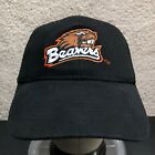 Oregon State University OSU Beavers Logo Embroidered Black Strapback Hat Cap