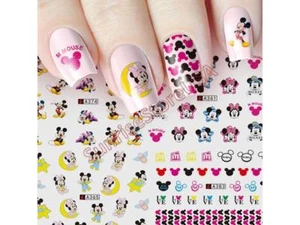 Nail Art Wasser Transfer Sticker Disney Mickey Minnie Mouse Cartoon Aufkleber Maniküre - Bild 1 von 35