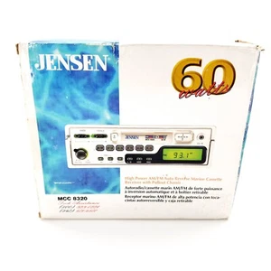 Jensen MCC8320 Marine AM/FM Stereo Radio Cassette Receiver Brand New Open Box - Picture 1 of 12