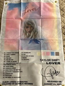 Taylor Swift - Lover Album 2x3 Ft Canvas Poster Flag Banner New Free Shipping - Picture 1 of 1