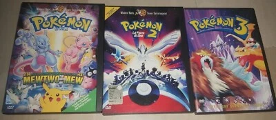 POKEMON 1 2 E 3 FILM DVD FUORI CATALOGO 1 E 2 EDIZIONE SNAPPER ANCHE SINGOLARMEN - Immagine 1 di 3