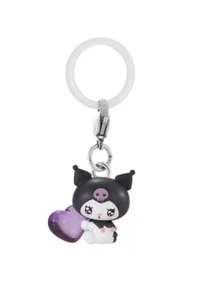 SANRIO CHARACTERS mini Keychain EQ#1 Kuromi BANDAI Japan - Picture 1 of 1